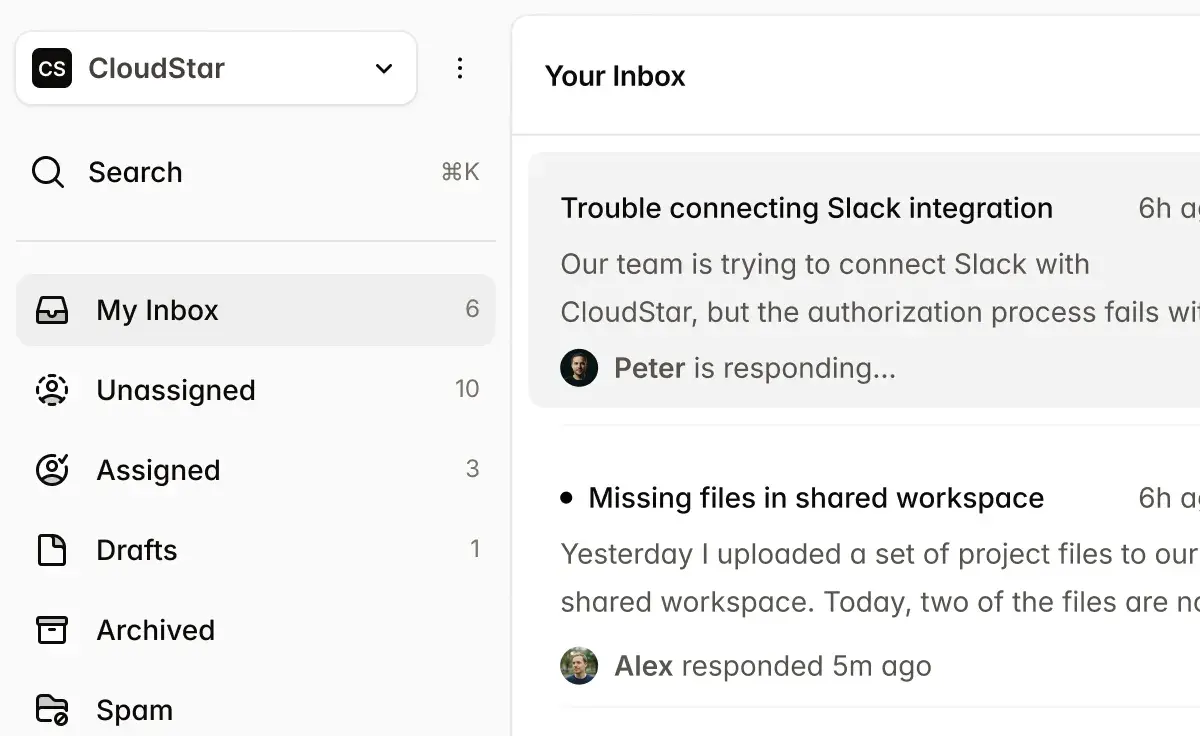 Feature screenshot: Know when others drop the ball