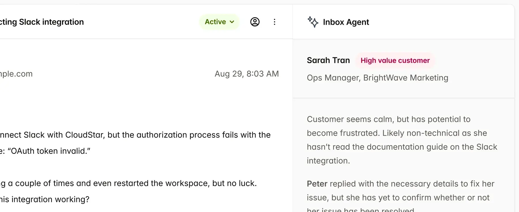 Feature screenshot: Deep research while you sleep detail