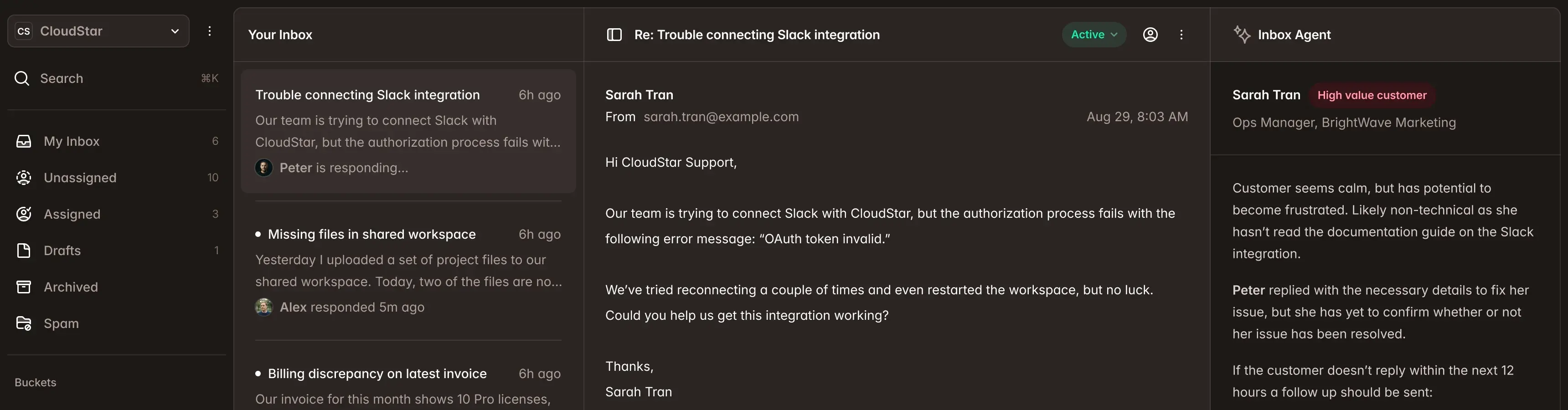 Elani dashboard overview dark mode